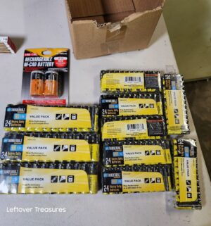 s233- sealed batteries w/ household items/ tools
