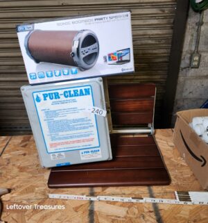 s240- bluetooth speaker. Purclean. Stadium chair