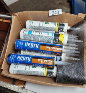 s243- caulk. Roof leak repair