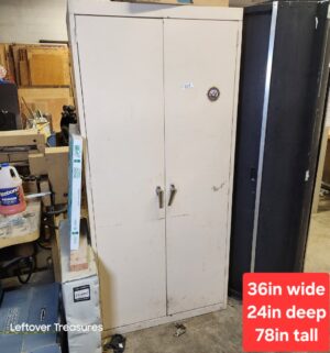 s323- steel cabinet. No contents