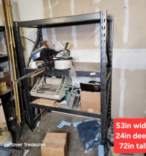 s330- heavy duty metal shelving unit