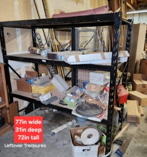 s334- heavy duty shelving unit