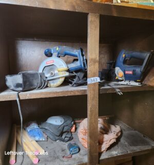 s343- ryobi tools w/ charger. No batteries