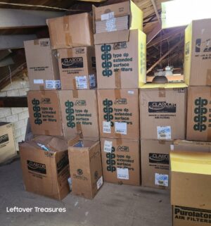 s347- Massive collection of Air Filters. HVAC surplus. New old stock