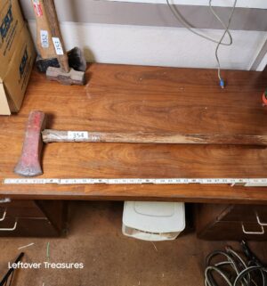 s354- vintage log stamp hammer