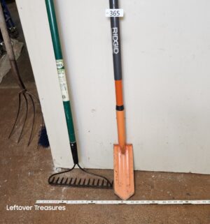 s365- ames rake, ridgid shovel