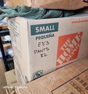 s403- sealed boxes of used mens clothing bedding. - Image 4