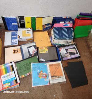 s422- binders, notepads, paper, office supplies