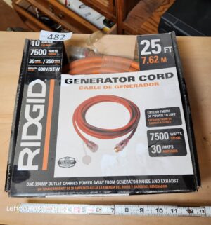s482- Ridgid Generator Cord