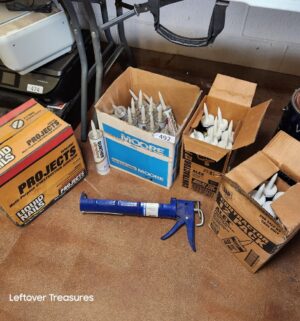 s492- cases of caulk, liquid nails, sealant
