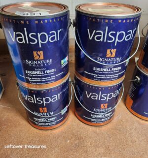 s493- valspar eggshell finish