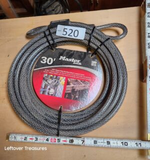s520- master lock 30ft cable