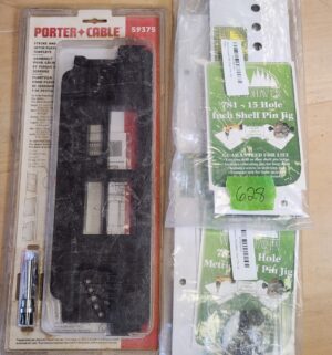 s628- latch plate template. Hole inch shelf pin jigs