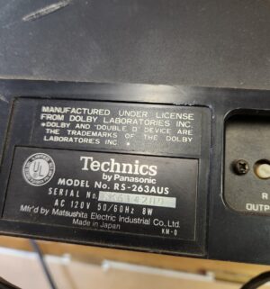 s646- Technics Stereo Cassette Deck. Realistic Stereo 8 Player. Both power on - Image 5