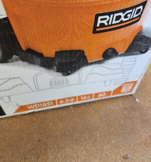 s649- Ridgid 6.5HP Shop Vac. Opened by leftover treasures - Image 3