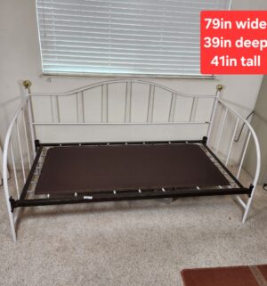 t15- Day Bed Frame. No Mattress. Buyer to bring tools to take apart