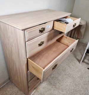 t20- Vintage Maco Wood Dresser Chest - Image 5