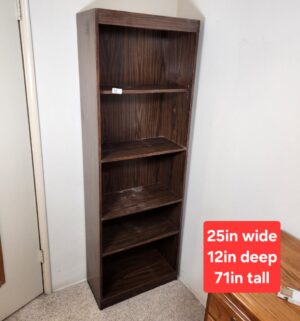 t28- Particle Board Bookcase