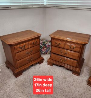 t32- Pair of Sumter Night Stands. Excellent Condition
