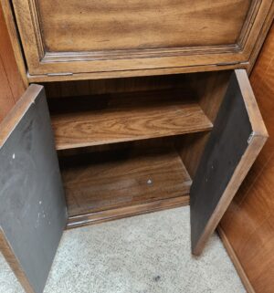 t66- Vintage Drop Front Bookcase w/ Cabinet - Image 3