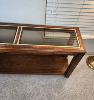 t74- Glass Panel Sofa/Entry Table - Image 3
