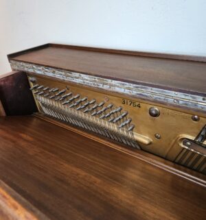 t84- Melodigrand Upright Piano w/ bench. Buyer to bring assistance to move. Moving equipment available to use. - Image 6