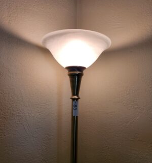 t86- Glass Shade Floor Lamp