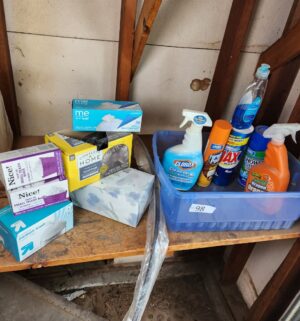 t98- household prodcuts. Some are sealed