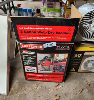 t100- Craftsman 2 gal vacuum. Tested/works