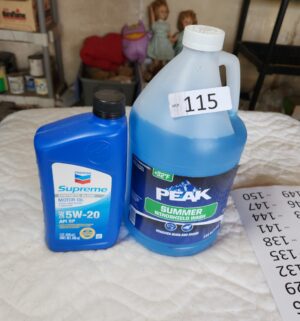 t115- full oil and wiper fluid