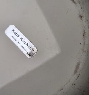 t129- vintage Kobe Kitchen floral enamelware nesting mixing bowls - Image 3