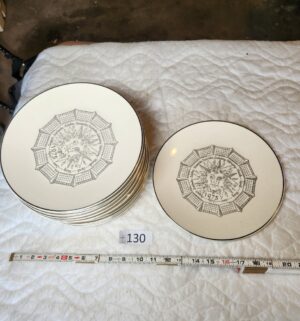 t130- These are vintage 1975 calendar collector plates featuring a central Old Sol