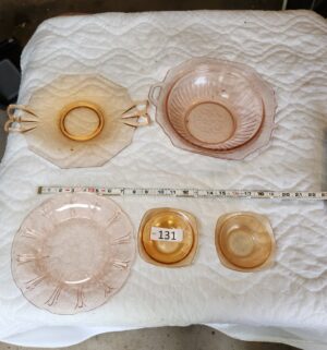 t131- Depression glass collection