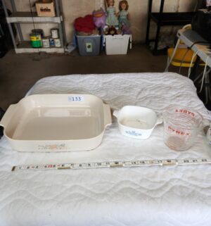 t133- corningware and pyrex