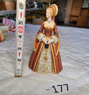t177- Lenox porcelain figurine named Anne from the"Great Fashions of History