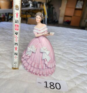 t180- Lenox Caroline porcelain figurine from the Great Fashions of History collection
