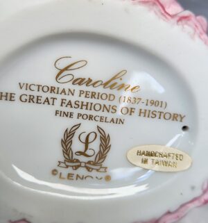 t180- Lenox Caroline porcelain figurine from the Great Fashions of History collection - Image 3