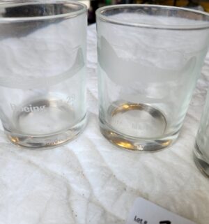t194- vintage etched aircraft whiskey tumblers - Image 5