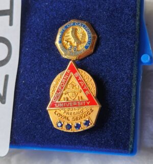 t201- Vintage Fresno State Pins. 10k gold filled