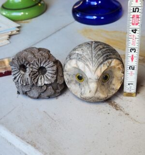 t215- Margaret Hudson Owl, marble owl