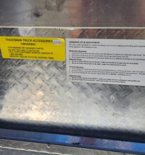 u23- Husky aluminum diamond plate crossover truck tool box - Image 4