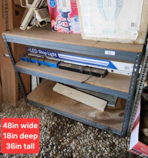 u39- Shelving Unit. No Contents