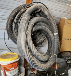 u42- plastic tubing for drainage or cable protection