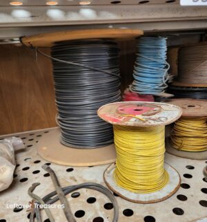 u53- All spools of cable wire on shelves - Image 5