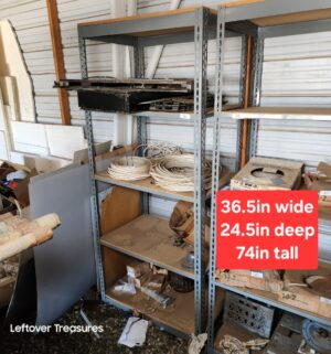 u58- 6ft Tall Rivetier Shelving Unit. No Contents