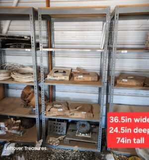 u59- 6ft Tall Rivetier Shelving Unit. No Contents
