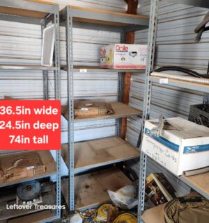 u60- 6ft Tall Rivetier Shelving Unit. No Contents
