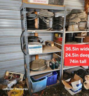 u61- 6ft Tall Rivetier Shelving Unit. No Contents