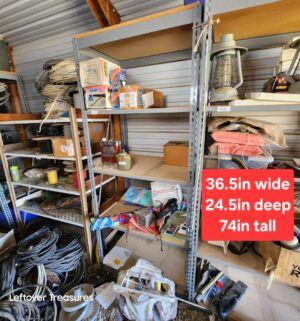 u62- 6ft Tall Rivetier Shelving Unit. No Contents