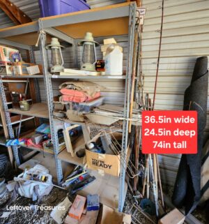 u63- 6ft Tall Rivetier Shelving Unit. No Contents